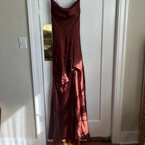 NWT Revelry Bridesmaid Wedding Dress, Terracotta Rust, Satin, Two sizes